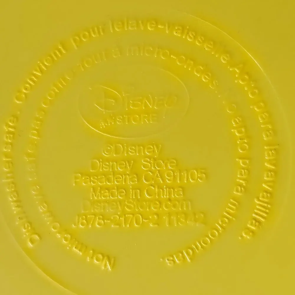 Vintage Disney Flounder Bowl - 2000s Y2K Little Mermaid Plastic Kids Dish